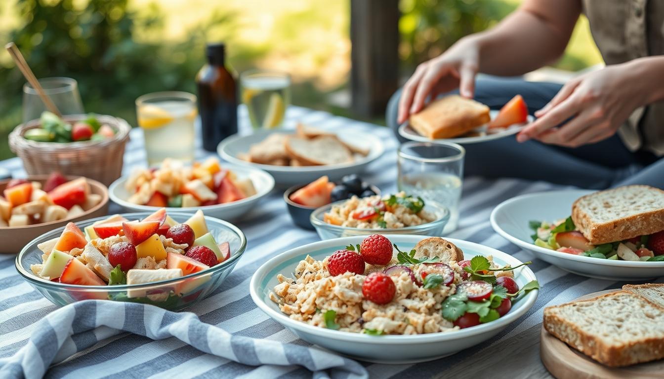 Quick weeknight dinner prepared in a home kitchen